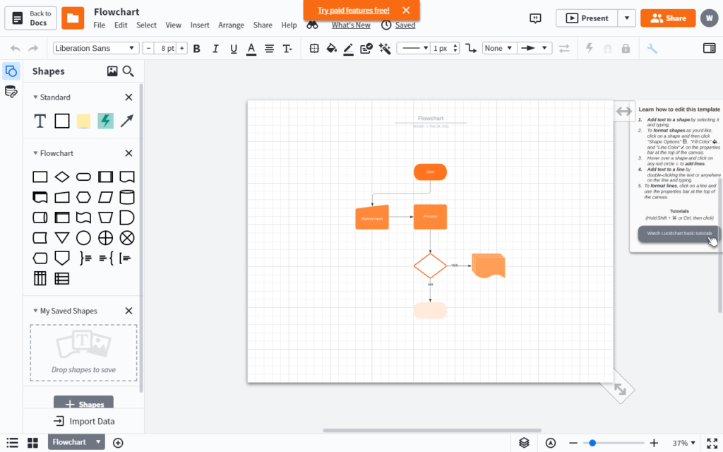 LucidChart Interface