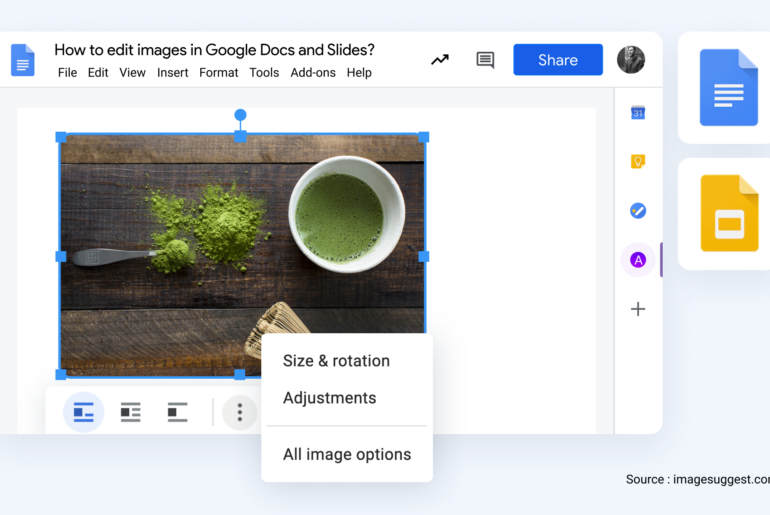 How to edit images in Google Docs and Slides