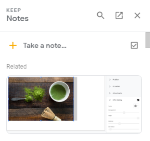 Saving images from Google Keep