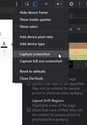 Capturing a high resolution screenshot Google Chrome