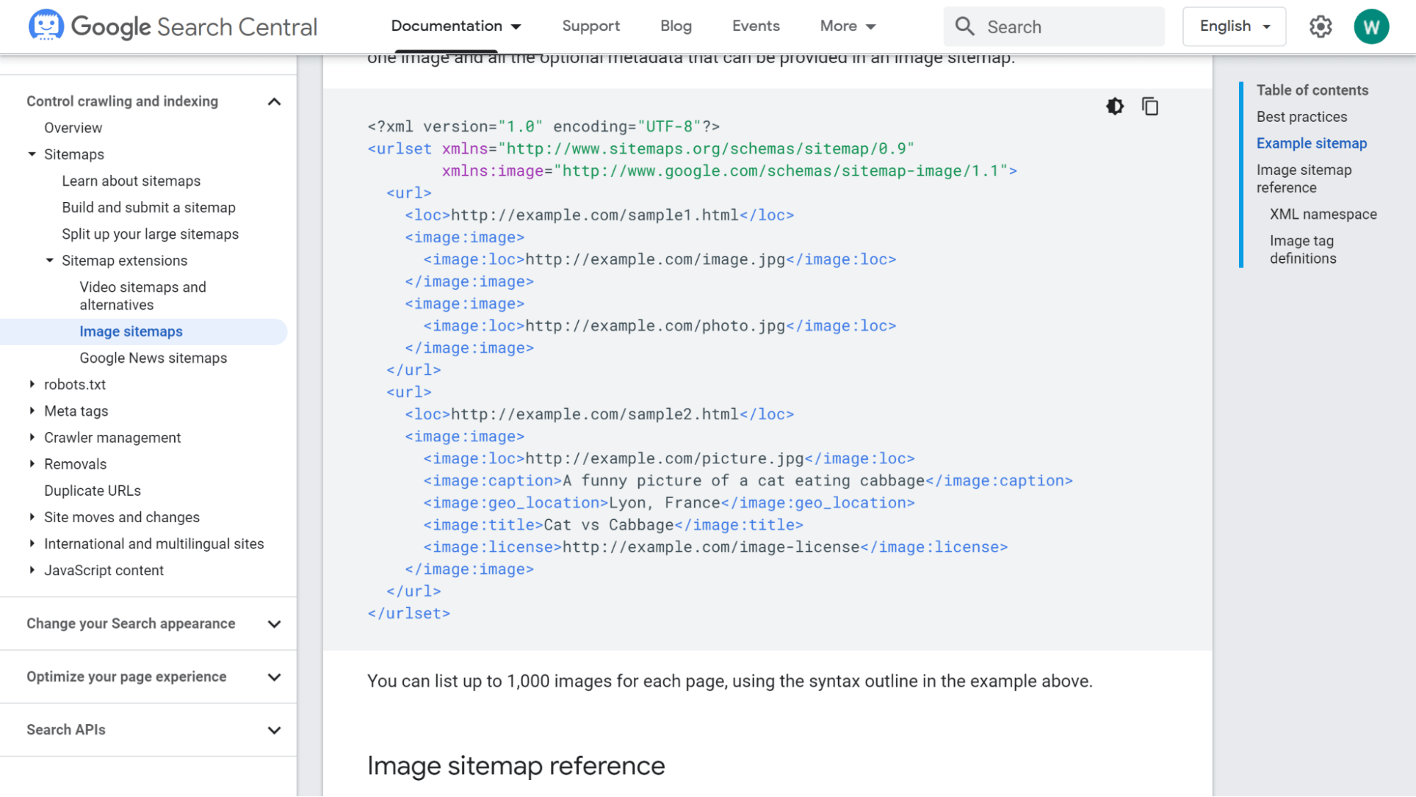 Google Images for generating the image sitemap