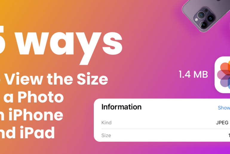 5 ways to view the size of a photo on iPhone and iPad
