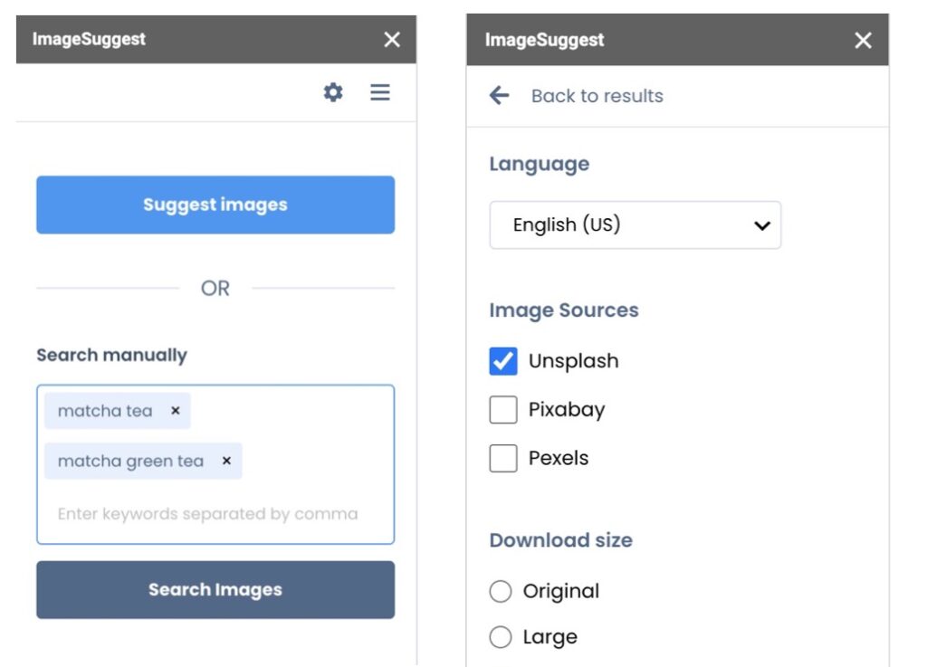 How to find images using Google Docs add-on ImageSuggest