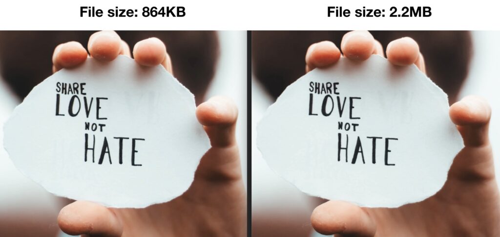 Comparing the quality of png images compressed with TinyPNG