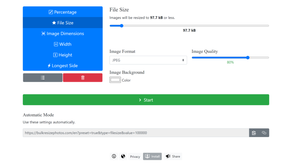 17. Bulk Resize