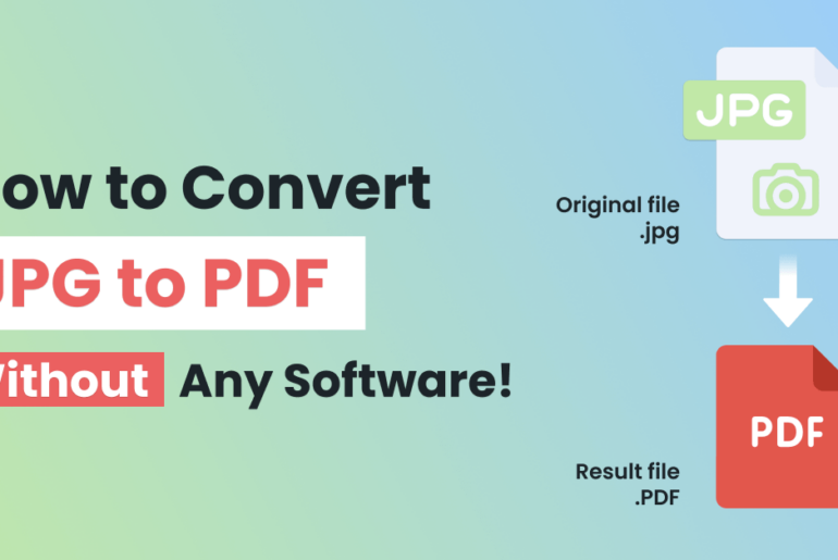 Convert JPG to PDF Without Any Software